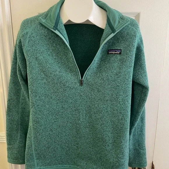 Patagonia Quarter-Zip Fleece Pullover - Seafoam Green - Picture 6 of 7